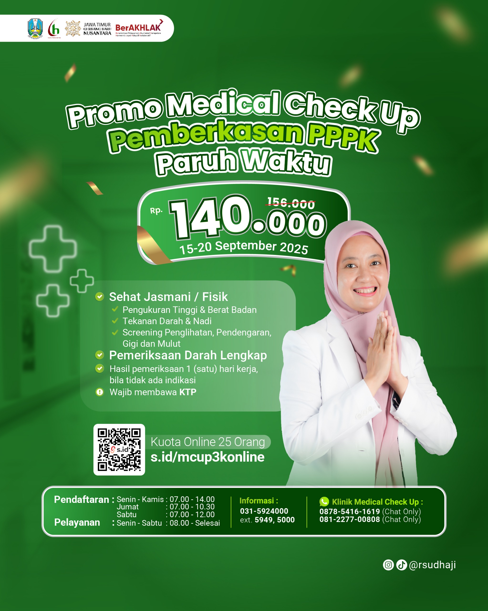 WOW.... Ada Promo MCU Murah  dan Profesional bagi Calon Pegawai PPPK Paruh Waktu