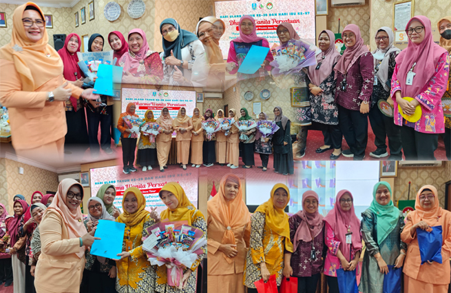 Kreasi Bouquet Snack Warnai Peringatan HUT ke-26 DWP dan Hari Ibu ke-97 di RSUD Haji Jatim
