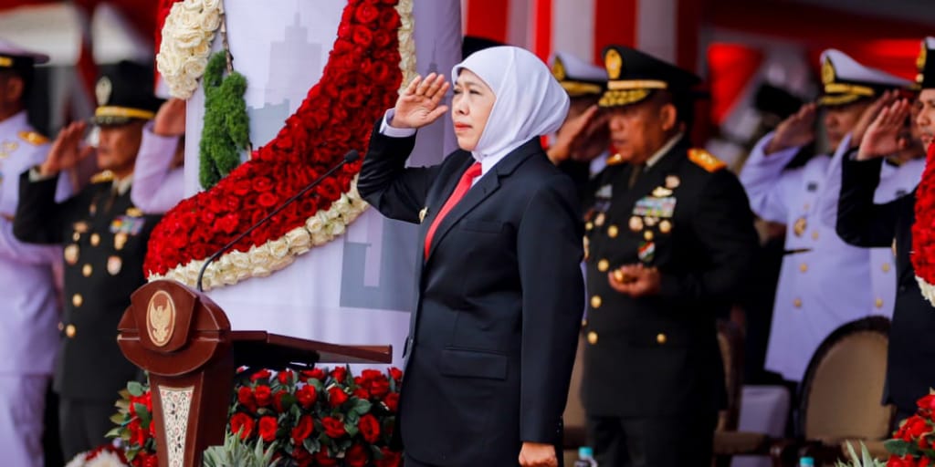 Gubernur Jawa Timur Pimpin Upacara Hari Kebangkitan Nasional ke-118 di Grahadi, Tekankan Kebangkitan Ekonomi dan Digital