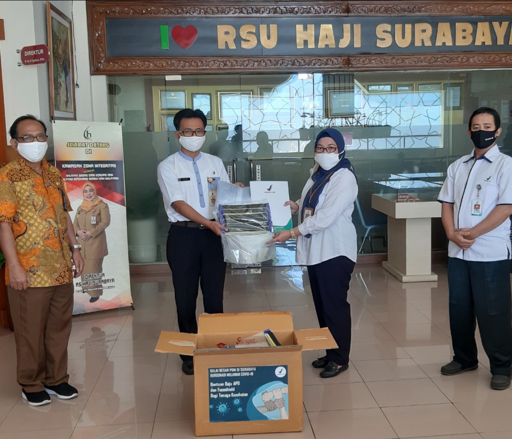 Penerimaan Bantuan dan Donasi dari Individu dan Perseorangan (Badan POM,Bpk.Tohuri, PT.Garuda Indonesia, Zhara Honey, Bp.Cahyadi, Ikatan Konsultan Pajak Indonesia-IKPI)  Bagi Petugas Kesehatan Penanganan COVID-19 di RSU Haji Surabaya