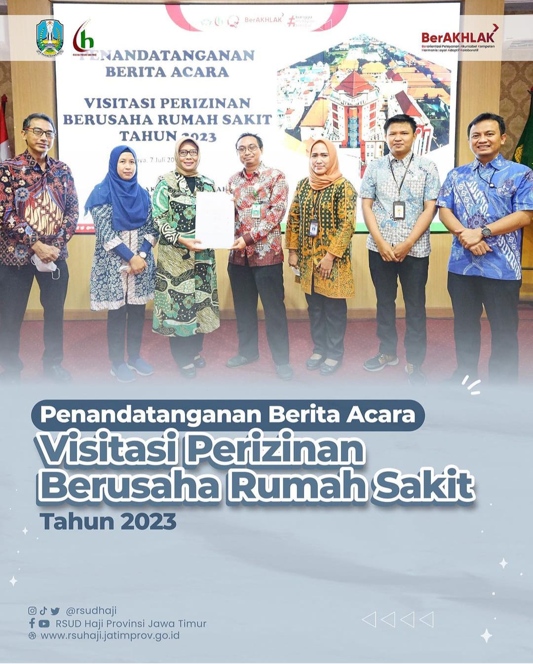 RSUD HAJI PERPANJANG PERIJINAN BERUSAHA DARI KEMENKES RI