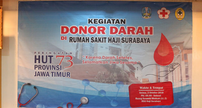 Kegiatan Donor Darah untuk memperingati hari Kesaktian Pancasila