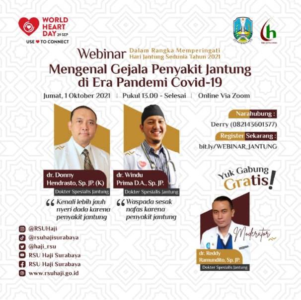 Webinar Mengenal Gejala Jantung di Era Pandemi Covid 19 dalam rangka Peringatan Hari Jantung Sedunia