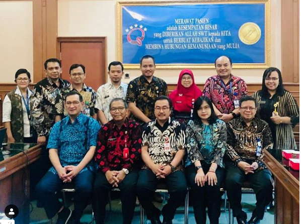 Kunjungan Tim RSU Haji Surabaya Provinsi Jawa Timur ke RSUD Dr. Soetomo Dalam Rangka Studi Banding mengenai Aplikasi Dashbord Luar Biasa (Lintas Unit Kerja mengatasi Rawan Bias Integritas Aparatur yang menerima Sponsorship Anggaran non pemerintah).