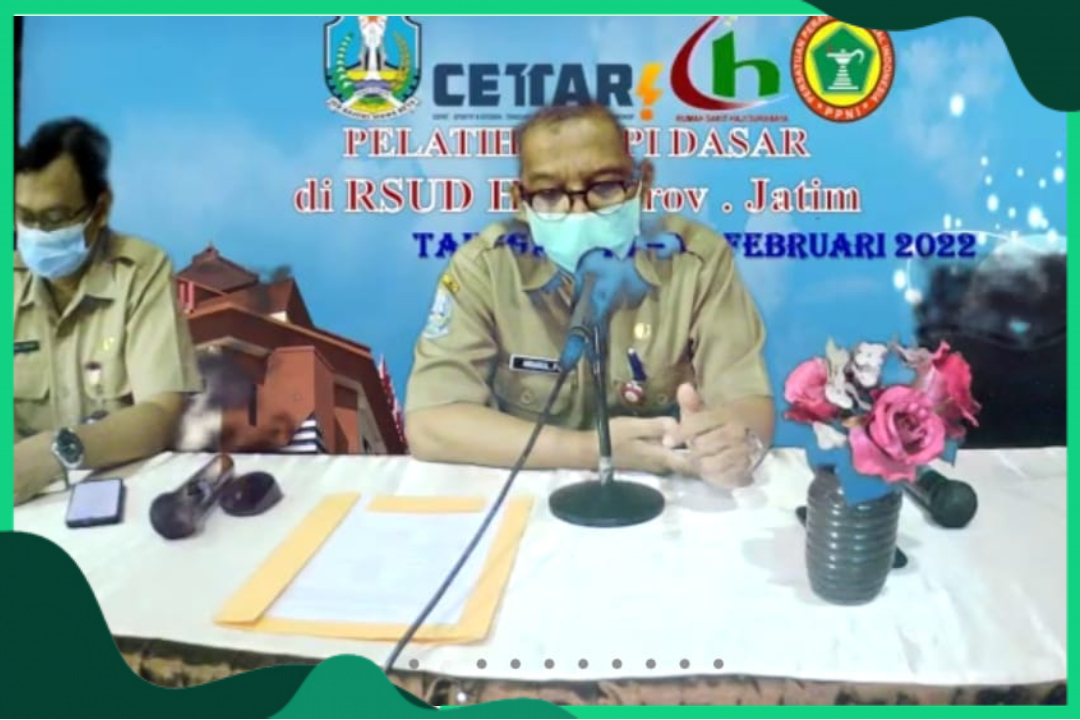 Pelatihan PPI Dasar Tahun 2022 di RSUD Haji Provinsi Jawa Timur