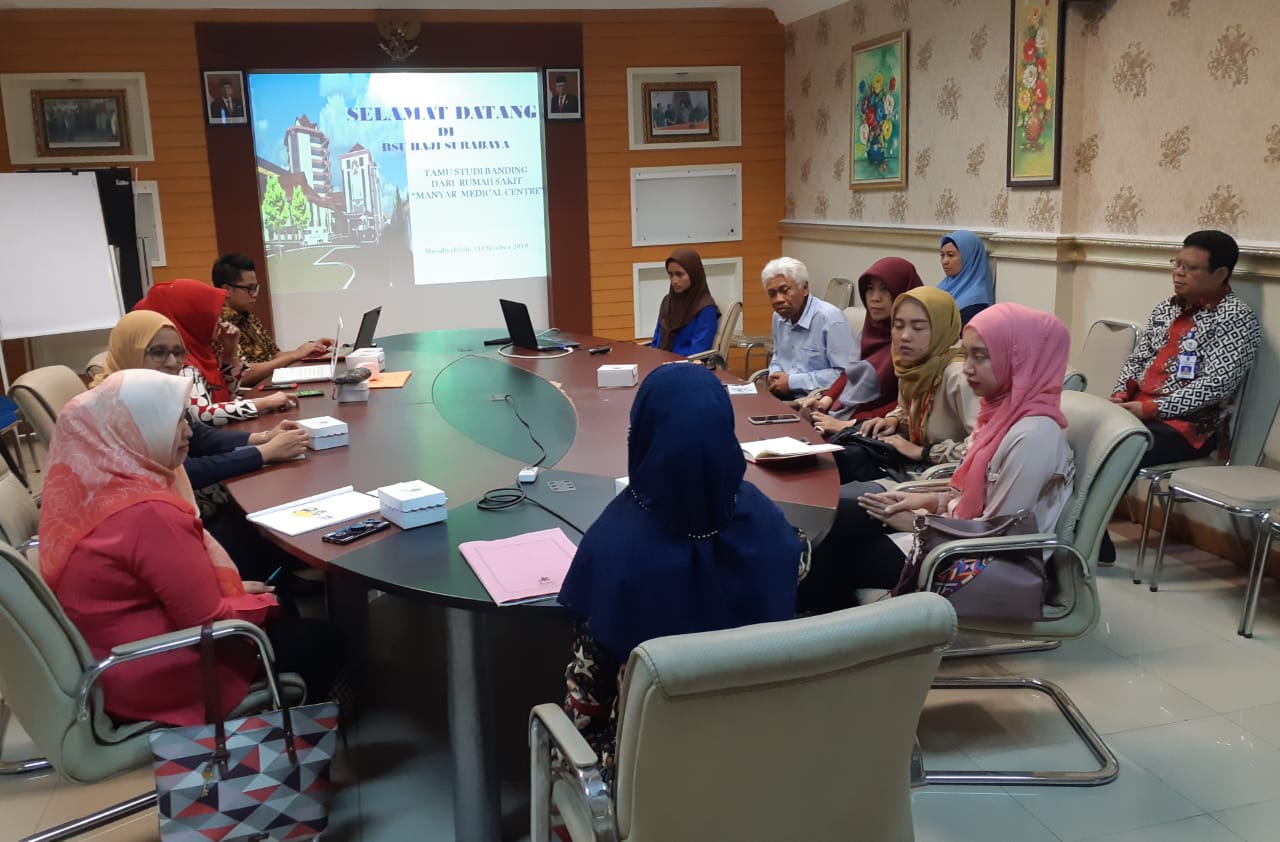 RS MMC studi banding SISMADAK ke RSU Haji Surabaya.